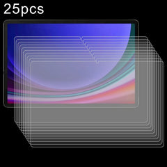 25pcs 9H 0.3mm Explosion-proof Tempered Glass Film, For Samsung Galaxy Tab S10 FE+ 13.1, For Samsung Galaxy Tab S10 Ultra 14.6, For Samsung Galaxy Tab S10+ 12.4, For Samsung Galaxy Tab S10 11, For Samsung Galaxy Tab S9, For Samsung Galaxy Tab S9 Ultra�...