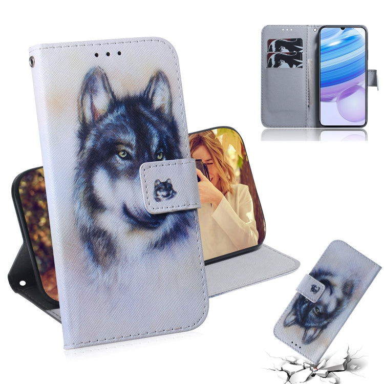 Colored Drawing Horizontal Flip Leather Case with Holder & Card Slot & Wallet