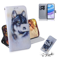 Colored Drawing Horizontal Flip Leather Case with Holder & Card Slot & Wallet