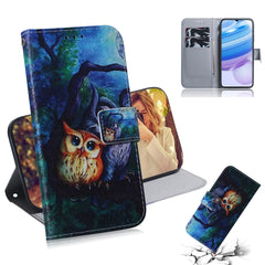 Colored Drawing Horizontal Flip Leather Case with Holder & Card Slot & Wallet