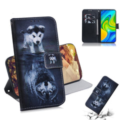 Colored Drawing Horizontal Flip Leather Case with Holder & Card Slot & Wallet