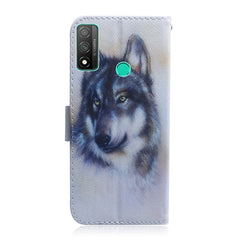 Colored Drawing Horizontal Flip Leather Case with Holder & Card Slot & Wallet