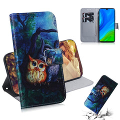 Colored Drawing Horizontal Flip Leather Case with Holder & Card Slot & Wallet