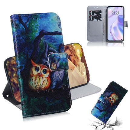 Colored Drawing Horizontal Flip Leather Case with Holder & Card Slot & Wallet, For Huawei P Smart 2020, For Huawei P40 Lite 5G