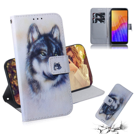 Colored Drawing Horizontal Flip Leather Case with Holder & Card Slot & Wallet, For Huawei Y5P, For Huawei Y6P