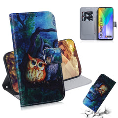 Colored Drawing Horizontal Flip Leather Case with Holder & Card Slot & Wallet