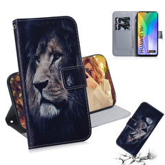 Colored Drawing Horizontal Flip Leather Case with Holder & Card Slot & Wallet