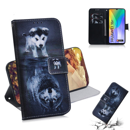 Colored Drawing Horizontal Flip Leather Case with Holder & Card Slot & Wallet, For Huawei Y5P, For Huawei Y6P