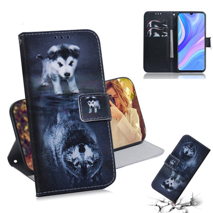 Colored Drawing Horizontal Flip Leather Case with Holder & Card Slot & Wallet, For Huawei P Smart S / Enjoy 10S / Y8P, For Motorola Moto G8 Power Lite