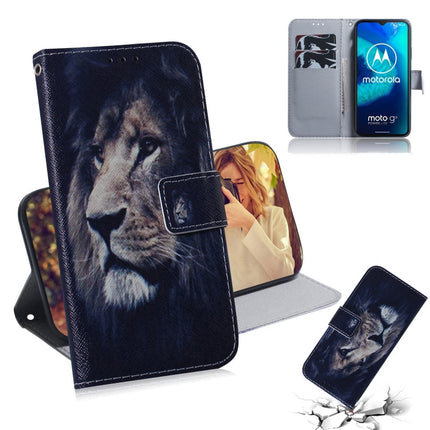 Colored Drawing Horizontal Flip Leather Case with Holder & Card Slot & Wallet, For Huawei P Smart S / Enjoy 10S / Y8P, For Motorola Moto G8 Power Lite