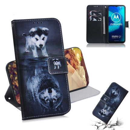 Colored Drawing Horizontal Flip Leather Case with Holder & Card Slot & Wallet, For Huawei P Smart S / Enjoy 10S / Y8P, For Motorola Moto G8 Power Lite
