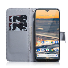 Colored Drawing Horizontal Flip Leather Case with Holder & Card Slot & Wallet