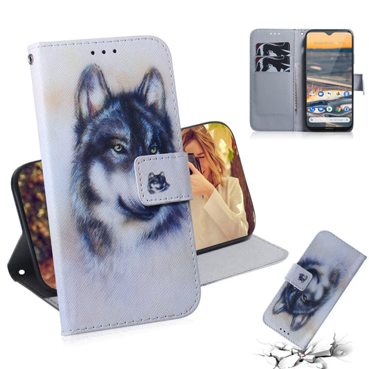 Colored Drawing Horizontal Flip Leather Case with Holder & Card Slot & Wallet