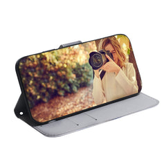 Colored Drawing Horizontal Flip Leather Case with Holder & Card Slot & Wallet