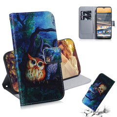 Colored Drawing Horizontal Flip Leather Case with Holder & Card Slot & Wallet