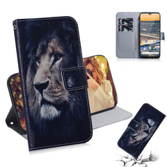 Colored Drawing Horizontal Flip Leather Case with Holder & Card Slot & Wallet