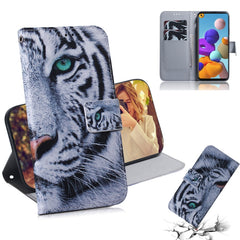 Colored Drawing Horizontal Flip Leather Case with Holder & Card Slot & Wallet