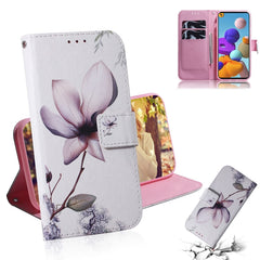 Colored Drawing Horizontal Flip Leather Case with Holder & Card Slot & Wallet