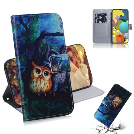 Colored Drawing Horizontal Flip Leather Case with Holder & Card Slot & Wallet