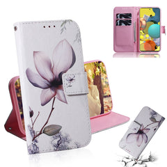 Colored Drawing Horizontal Flip Leather Case with Holder & Card Slot & Wallet