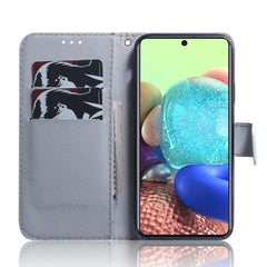 Colored Drawing Horizontal Flip Leather Case with Holder & Card Slot & Wallet