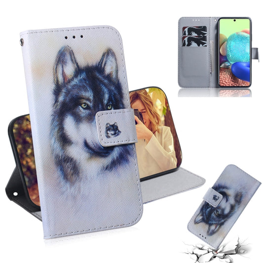 Colored Drawing Horizontal Flip Leather Case with Holder & Card Slot & Wallet
