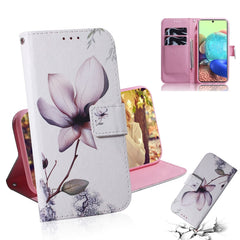 Colored Drawing Horizontal Flip Leather Case with Holder & Card Slot & Wallet