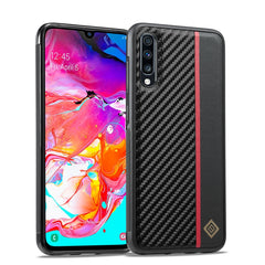 LC.IMEEKE 3 in 1 Carbon Fiber Texture Shockproof Phone Case, For Samsung Galaxy A71 4G, For Samsung Galaxy Note20 Ultra, For Samsung Galaxy A70, For Samsung Galaxy A51 4G, For Samsung Galaxy A50, For Samsung Galaxy S21 FE, For Samsung Galaxy S20�������...