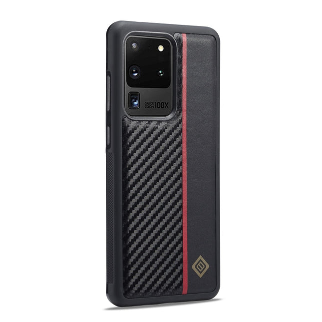 LC.IMEEKE 3 in 1 Carbon Fiber Texture Shockproof Phone Case, For Samsung Galaxy S20 Ultra, For Samsung Galaxy Note20 Ultra, For Samsung Galaxy A70, For Samsung Galaxy A71 4G, For Samsung Galaxy A50, For Samsung Galaxy S21 FE, For Samsung Galaxy A51 4G ...