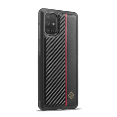 LC.IMEEKE 3 in 1 Carbon Fiber Texture Shockproof Phone Case, For Samsung Galaxy A71 4G, For Samsung Galaxy Note20 Ultra, For Samsung Galaxy A70, For Samsung Galaxy A51 4G, For Samsung Galaxy A50, For Samsung Galaxy S21 FE, For Samsung Galaxy S20�������...