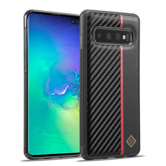 LC.IMEEKE 3 in 1 Carbon Fiber Texture Shockproof Phone Case, For Samsung Galaxy A71 4G, For Samsung Galaxy Note20 Ultra, For Samsung Galaxy A70, For Samsung Galaxy A51 4G, For Samsung Galaxy A50, For Samsung Galaxy S21 FE, For Samsung Galaxy S20�������...