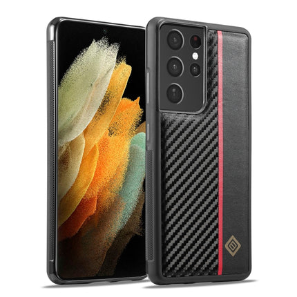 LC.IMEEKE 3 in 1 Carbon Fiber Texture Shockproof Phone Case