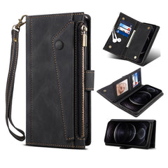 ESEBLE Retro Frosted RFID Flip Leather Phone Case, For iPhone 15 Pro, For iPhone 15 Plus, For iPhone 15