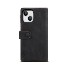 ESEBLE Retro Frosted RFID Flip Leather Phone Case, For iPhone 15