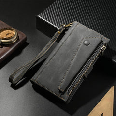 ESEBLE Retro Frosted RFID Flip Leather Phone Case, For iPhone 16e, For iPhone 16 Pro Max, For iPhone 16 Pro, For iPhone 16 Plus, For iPhone 16, For iPhone 15 Pro Max