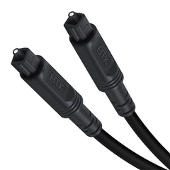 EMK Square Port to Square Port Digital Audio Speaker Optical Fiber Connecting Cable, 1m, 1.5m, 2m, 3m, 5m, 8m, 10m, 15m, 20m, 25m, 30m