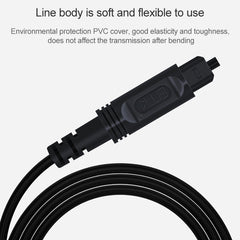EMK Square Port to Square Port Digital Audio Speaker Optical Fiber Connecting Cable, 1m, 1.5m, 2m, 3m, 5m, 8m, 10m, 15m, 20m, 25m, 30m
