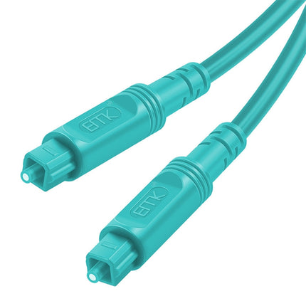 EMK Square Port to Square Port Digital Audio Speaker Optical Fiber Connecting Cable, 1m, 1.5m, 2m, 3m, 5m, 8m, 10m, 15m, 20m, 25m, 30m