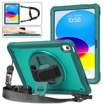 Heavy Duty Hybrid Tablet Case with Hand Grip & Strap, For iPad Air 2022 10.9 / Pro 11 2022, For iPad 10th Gen 10.9 2022, For iPad 10.2 2021 / 2020 / 2019, For iPad mini 6 / mini 2024