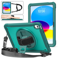 Heavy Duty Hybrid Tablet Case with Hand Grip & Strap, For iPad Air 2022 10.9 / Pro 11 2022, For iPad 10th Gen 10.9 2022, For iPad 10.2 2021 / 2020 / 2019, For iPad mini 6 / mini 2024