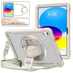 Heavy Duty Hybrid Tablet Case with Hand Grip & Strap, For iPad Air 2022 10.9 / Pro 11 2022, For iPad 10th Gen 10.9 2022, For iPad 10.2 2021 / 2020 / 2019, For iPad mini 6 / mini 2024