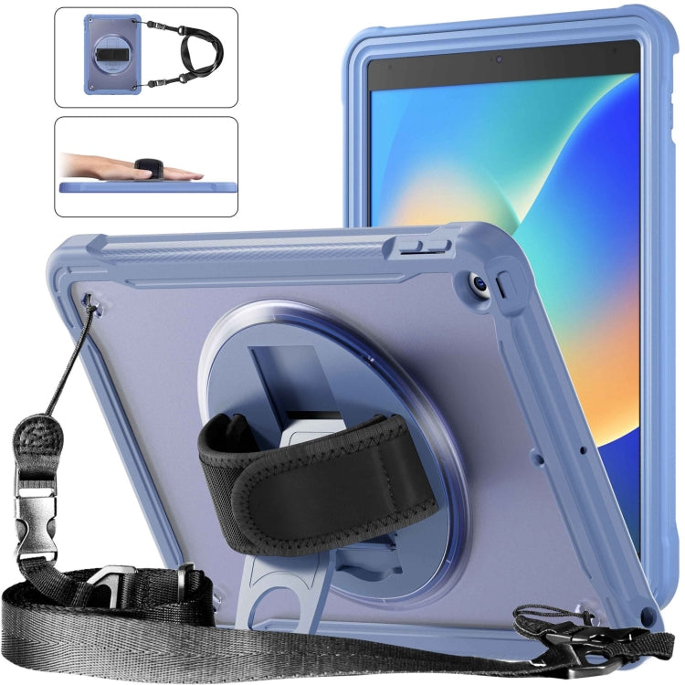 Heavy Duty Hybrid Tablet Case with Hand Grip & Strap, For iPad Air 2022 10.9 / Pro 11 2022, For iPad 10th Gen 10.9 2022, For iPad 10.2 2021 / 2020 / 2019, For iPad mini 6 / mini 2024, For iPad Air / Air 2 / 9.7 2018 / 2017