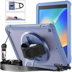 Heavy Duty Hybrid Tablet Case with Hand Grip & Strap, For iPad Air 2022 10.9 / Pro 11 2022, For iPad 10th Gen 10.9 2022, For iPad 10.2 2021 / 2020 / 2019, For iPad mini 6 / mini 2024