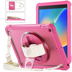 Heavy Duty Hybrid Tablet Case with Hand Grip & Strap, For iPad Air 2022 10.9 / Pro 11 2022, For iPad 10th Gen 10.9 2022, For iPad 10.2 2021 / 2020 / 2019, For iPad mini 6 / mini 2024