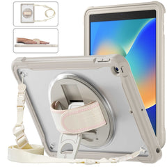 Heavy Duty Hybrid Tablet Case with Hand Grip & Strap, For iPad Air 2022 10.9 / Pro 11 2022, For iPad 10th Gen 10.9 2022, For iPad 10.2 2021 / 2020 / 2019, For iPad mini 6 / mini 2024