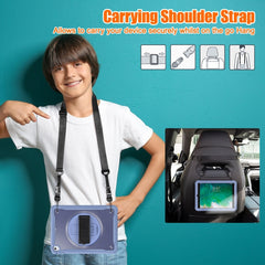 Heavy Duty Hybrid Tablet Case with Hand Grip & Strap, For iPad Air / Air 2 / 9.7 2018 / 2017