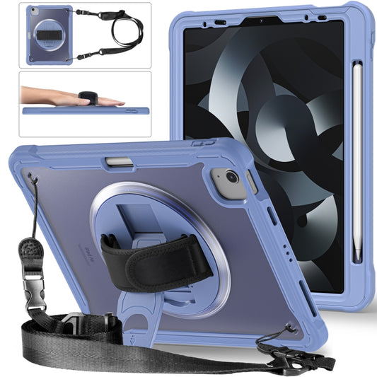 Heavy Duty Hybrid Tablet Case with Hand Grip & Strap, For iPad Air 2022 10.9 / Pro 11 2022, For iPad 10th Gen 10.9 2022, For iPad 10.2 2021 / 2020 / 2019, For iPad mini 6 / mini 2024, For iPad Air / Air 2 / 9.7 2018 / 2017