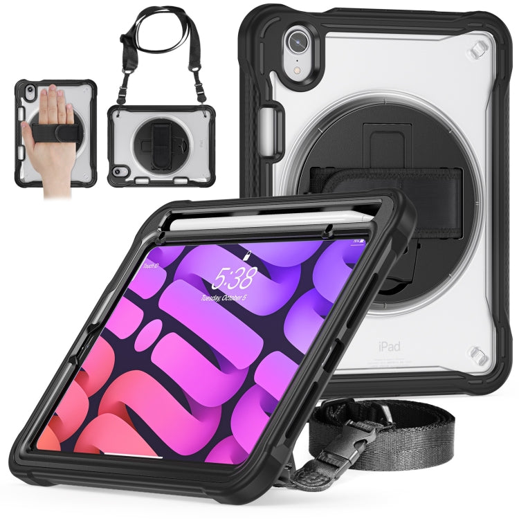 Heavy Duty Hybrid Tablet Case with Hand Grip & Strap, For iPad Air 2022 10.9 / Pro 11 2022, For iPad 10th Gen 10.9 2022, For iPad 10.2 2021 / 2020 / 2019, For iPad mini 6 / mini 2024, For iPad Air / Air 2 / 9.7 2018 / 2017