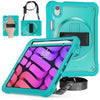 Heavy Duty Hybrid Tablet Case with Hand Grip & Strap, For iPad Air 2022 10.9 / Pro 11 2022, For iPad 10th Gen 10.9 2022, For iPad 10.2 2021 / 2020 / 2019, For iPad mini 6 / mini 2024, For iPad Air / Air 2 / 9.7 2018 / 2017