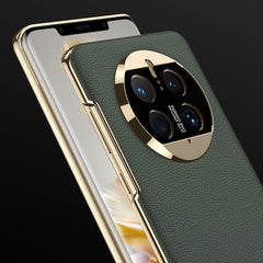 GKK Electroplating Leather Surface Phone Case, For Huawei Mate 50, For Huawei Mate 40 Pro, For Huawei Mate 40, For Huawei Mate 30 Pro 5G